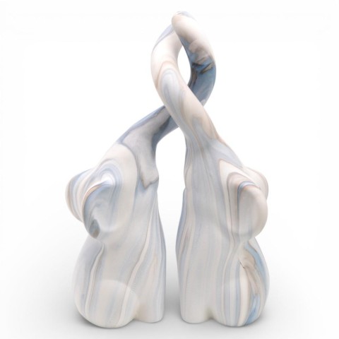 COPPIA ELEFANTI CERAMICA CM.30